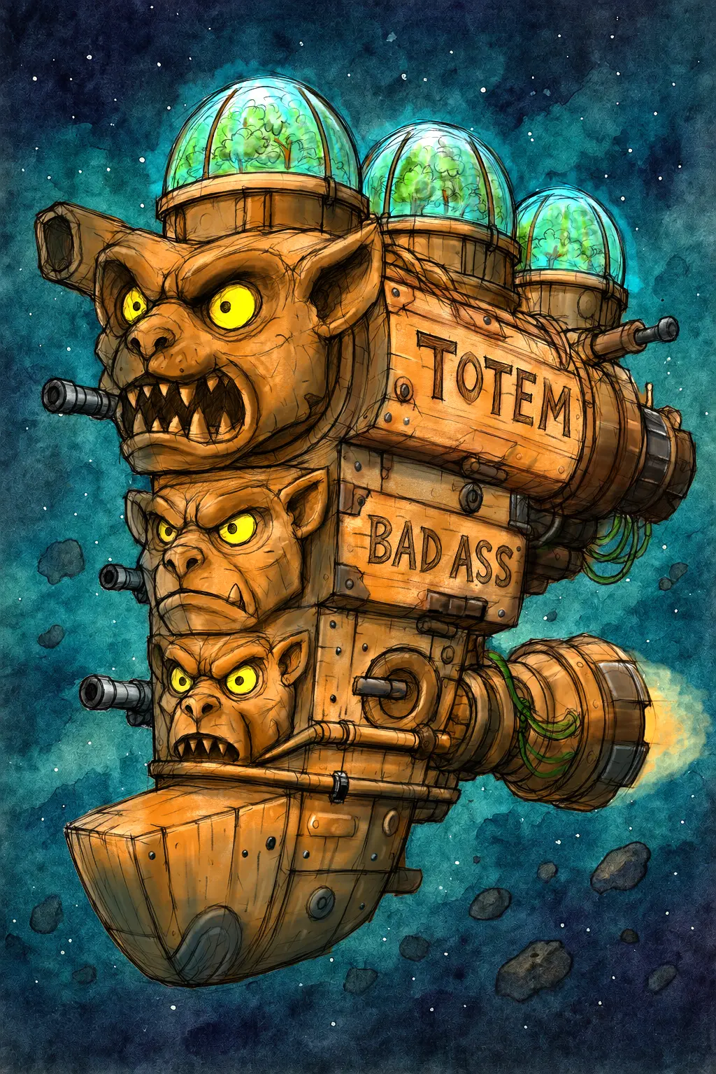 Lemur Totem Guard ship artwork